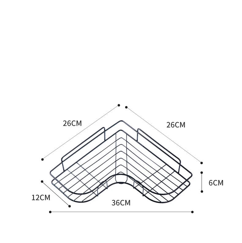 1PCS Non Perforated Bathroom, Bathroom, Triangle Shelf, Wall Mounted Toilet, Bathroom, Washbasin, Storage of Wall Supplies