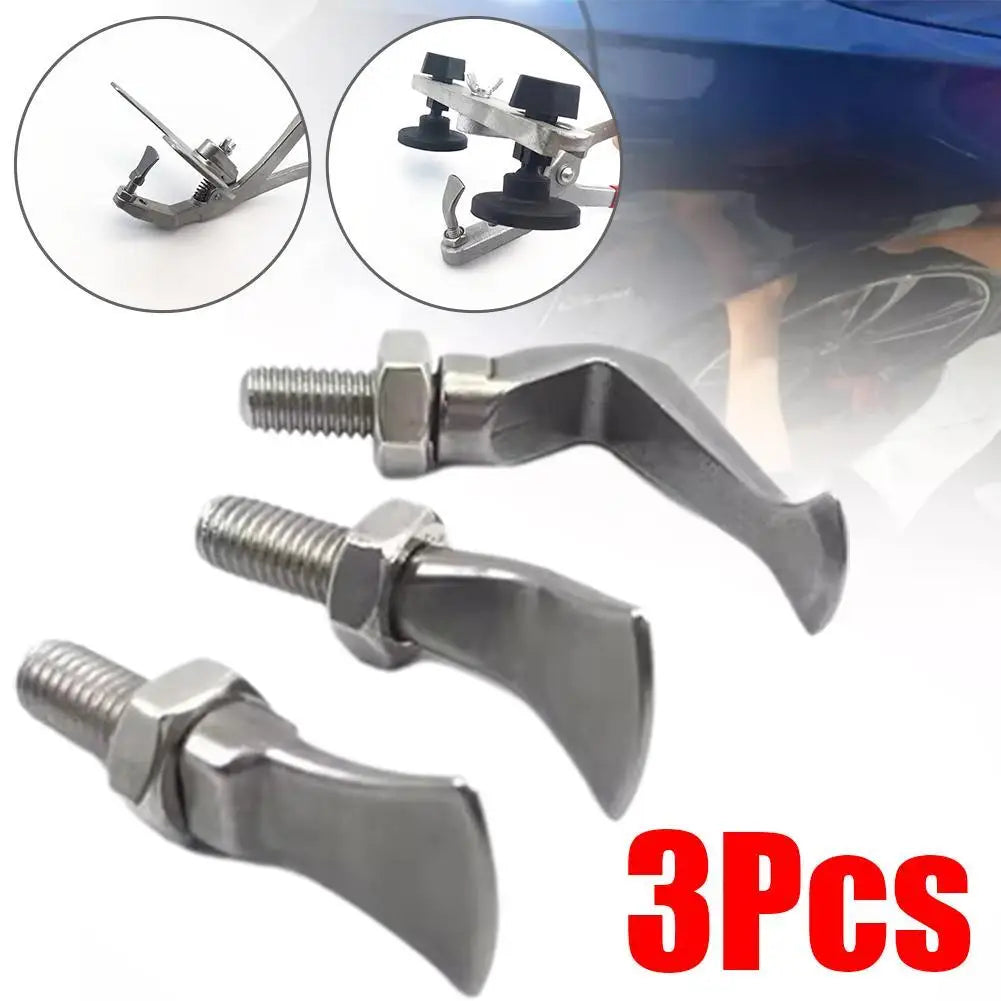 3Pcs Pliers Tips Sheet Metal Car Door Body Edge Crimp Plier Head Replacement Car Dent Repair Sliding Bar Edge Clamp Accessories