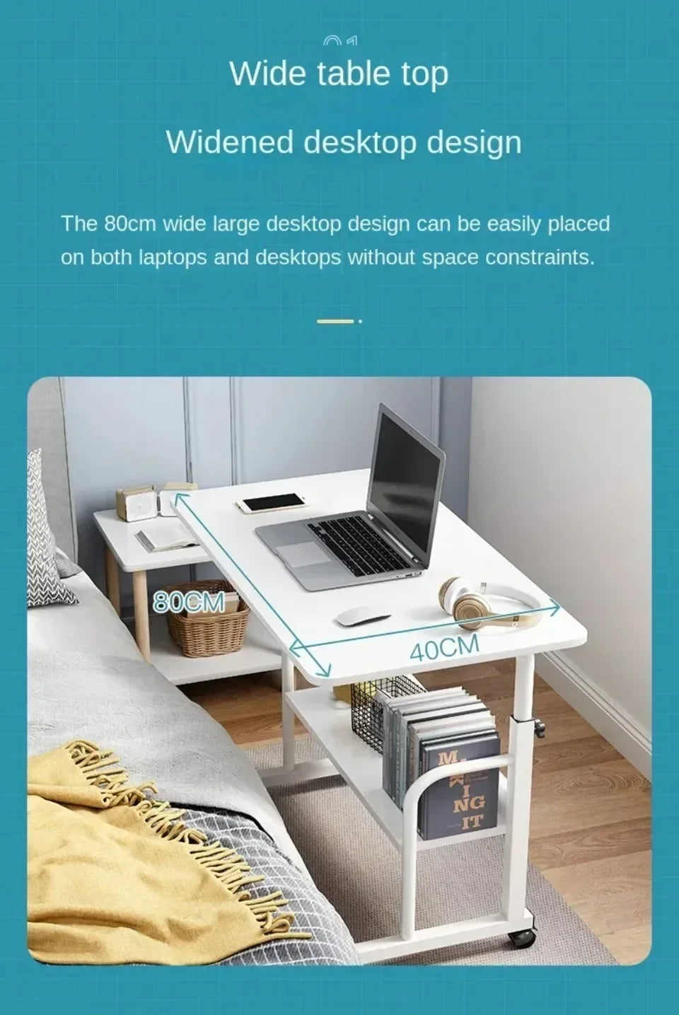 Adjustable Study Desk Tables Multi-function Desks Portability Strong Load-bearing Capacity Utility High-capacity Computer Table