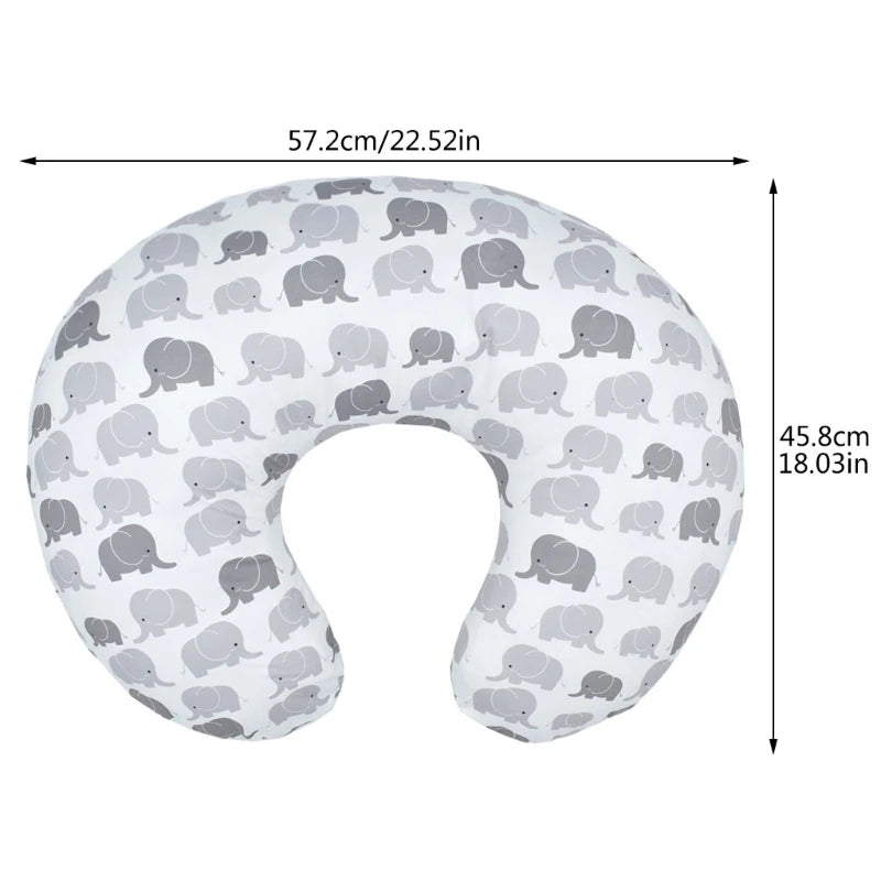 Baby Nursing Pillowcase Elastic U-shaped Pillow Case Detachable Pillow Cover Breastfeeding Pregnant Pillowcase