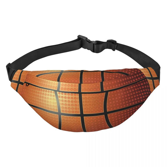 Custom Basketball Texture Fanny Bag Sling Crossbody Waist Pack Men Women Running Phone Money Pouch