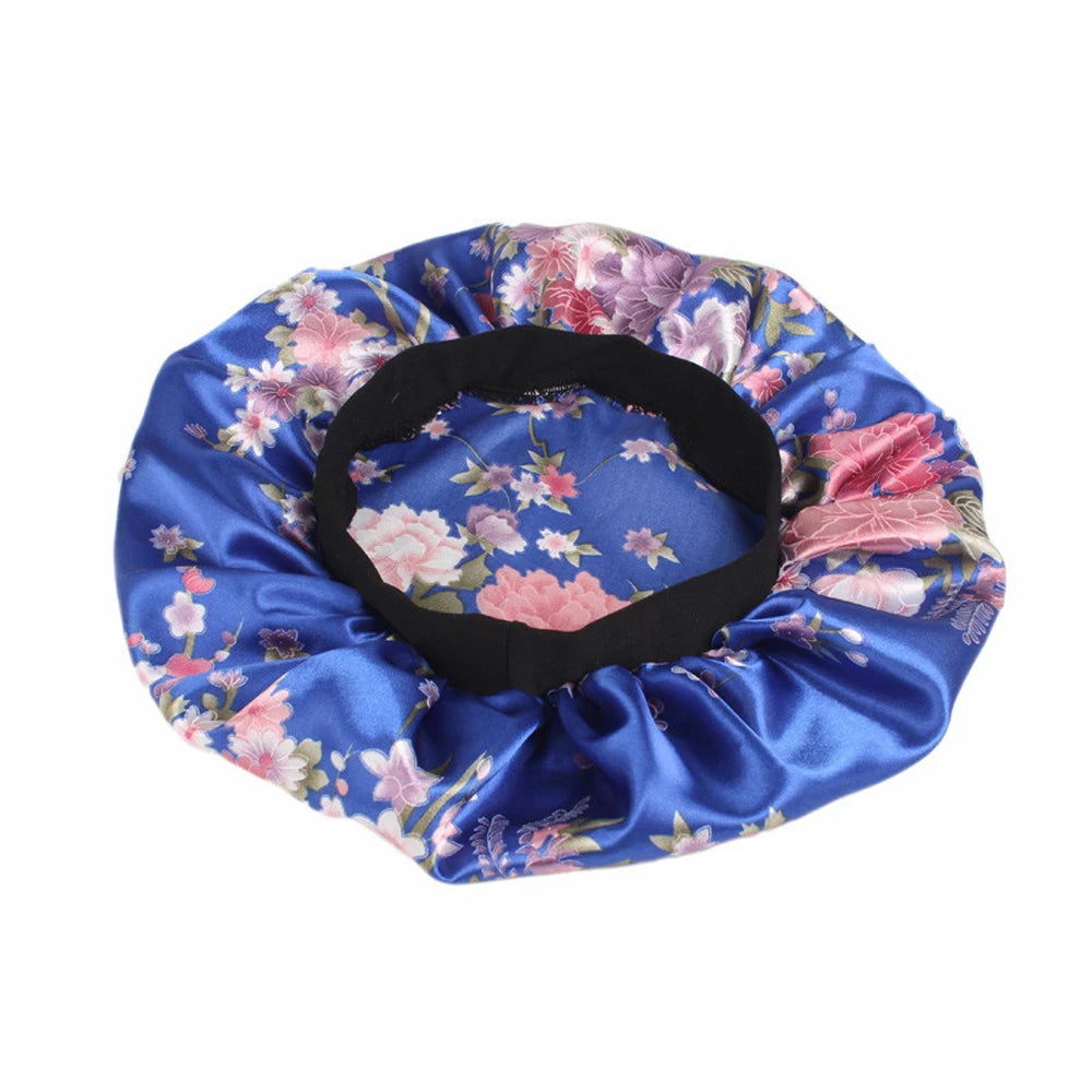 1 Pc Soft Night Sleep Hat Women Elastic Wide Band Fashion Hair Loss Cover Head Wrap Satin Bonnet  Beauty Chemo Caps Care