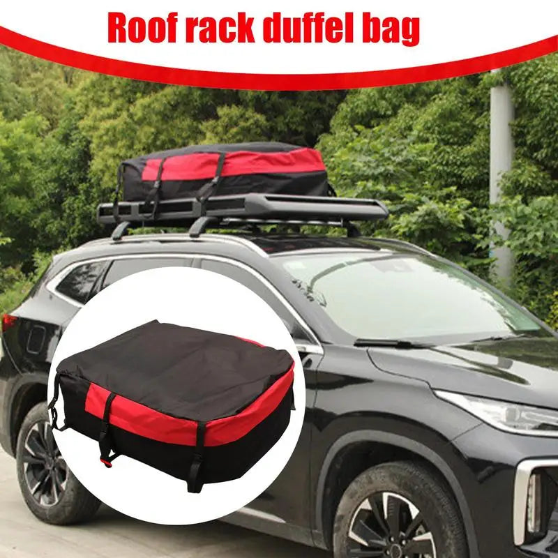 Cargo Box For Roof Rack Waterproof Roof Bag Roof Rack Luggage Box Travel Accessories Car Topper Luggage With Buckle Strap For