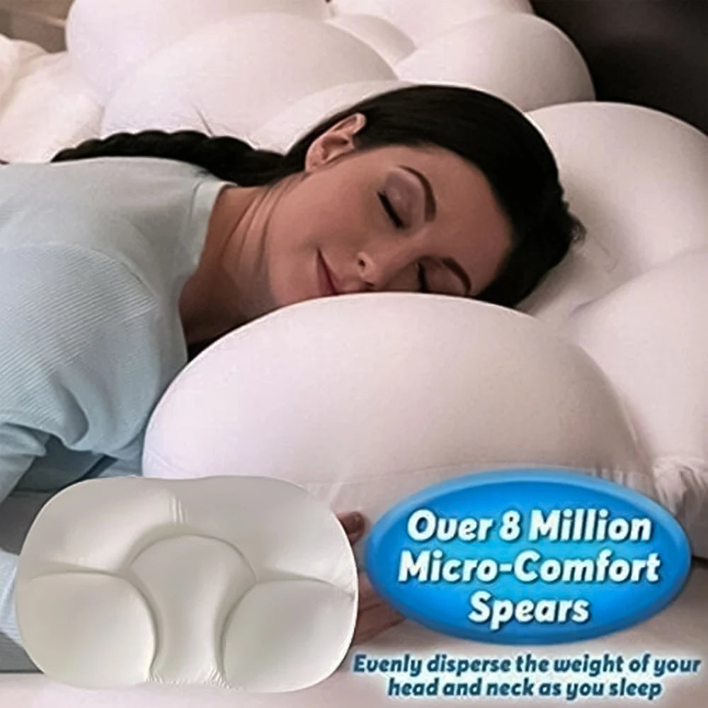 1Pcs All-round Sleep Pillow, Soft Bed Pillow Nursing Pillow 3D Ergonomic Sleeping Egg Shaped Ergonomic Pillows