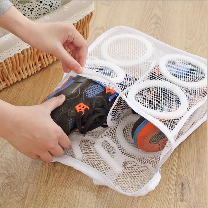 2/1pcs Lazy Shoe Washing Bag Washing Machine Shoes Bag Travel Shoe Storage Bags Portable Laundry Bag Anti-deformation Protective