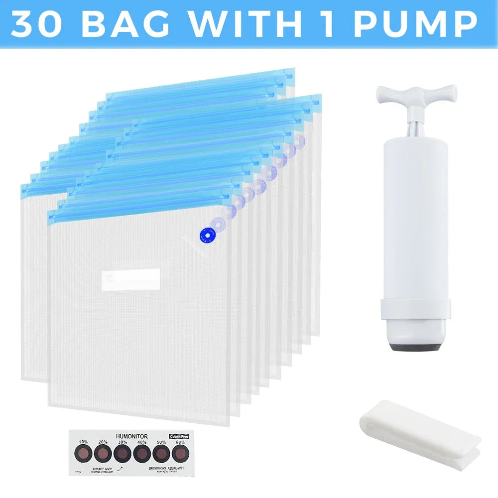 30 Bags Filament Storage Vacuum Bag 3D Printer PLA/ABS/TPU Filament Dryer Safekeeping Humidity Resistant For 3D Printer Parts