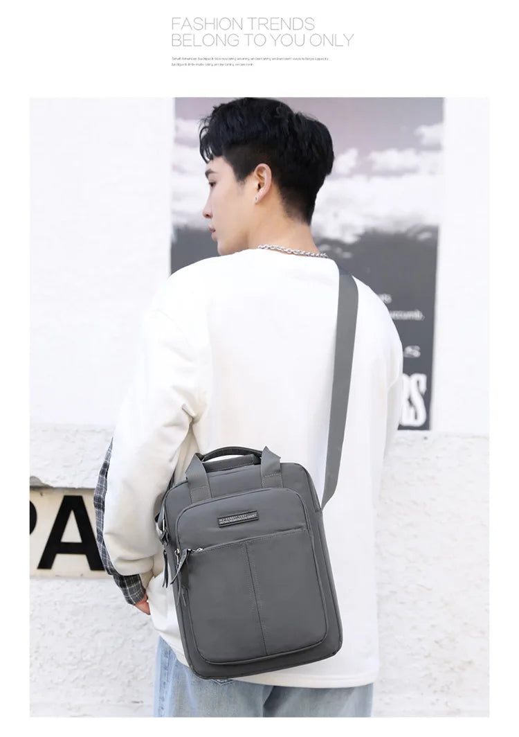 AOTIAN Vertical Men's Casual Shoulder Bag Waterproof Oxford Cloth Business Crossbody Handbag Simple and Fashionable Sling Bag