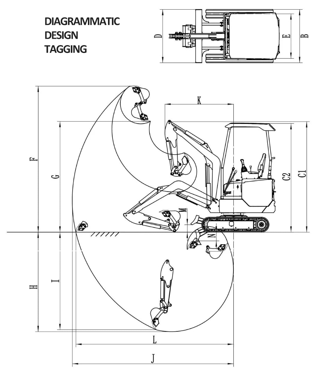 Best Selling 1.6 Ton Mini Excavator EPA/Euro 5 1 Ton 2 ton Crawler Excavators Hydraulic Kubota Agricultural Digger Customizable