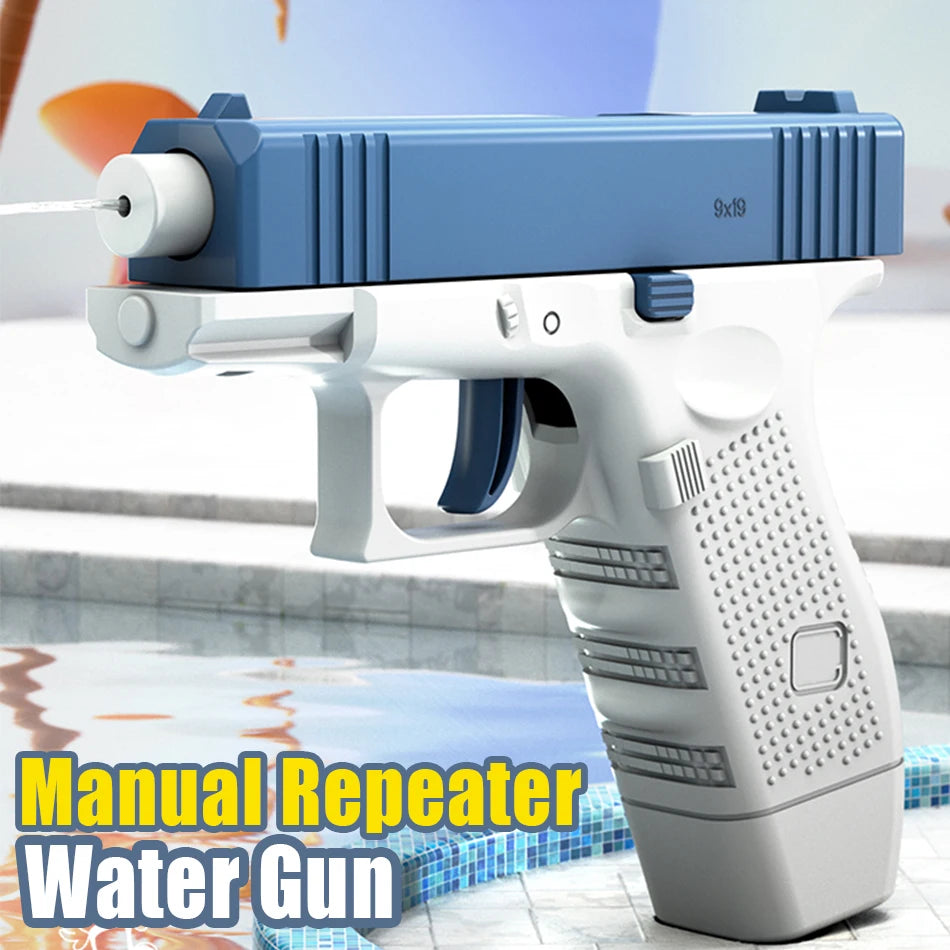 Children Water Storage Gun Pistol Shooting Toy Automatic Summer Outdoor Play Water Sports Beach Toys For Kids Boys Girls Adults