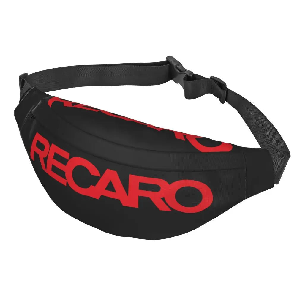 Casual Recaro Houndstooth Fanny Pack for Traveling Women Men Sling Crossbody Waist Bag Phone Money Pouch