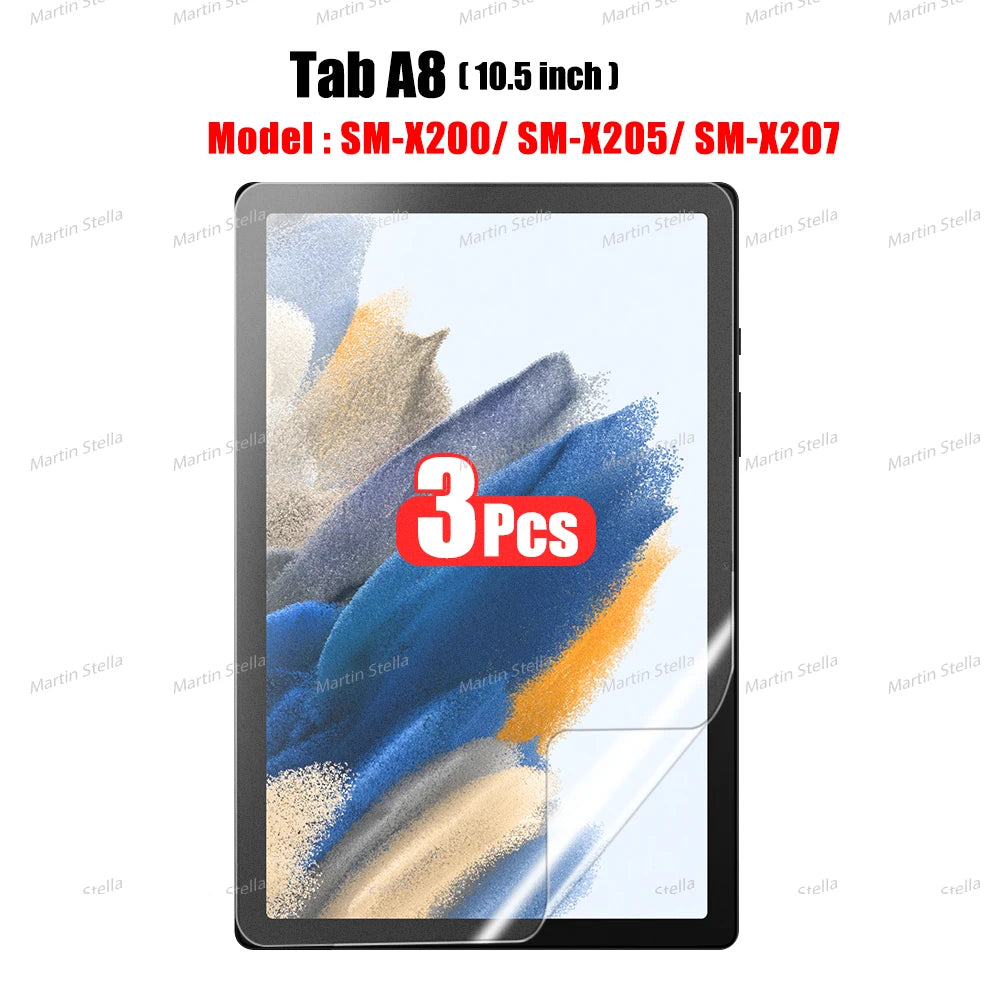 3Pcs Paper Feel Like Screen Protector for Samsung Galaxy Tab S7 S8 S9 Plus Ultra A9 Samsung tab S6 Lite s7 s9 fe A8 A7 No Glass