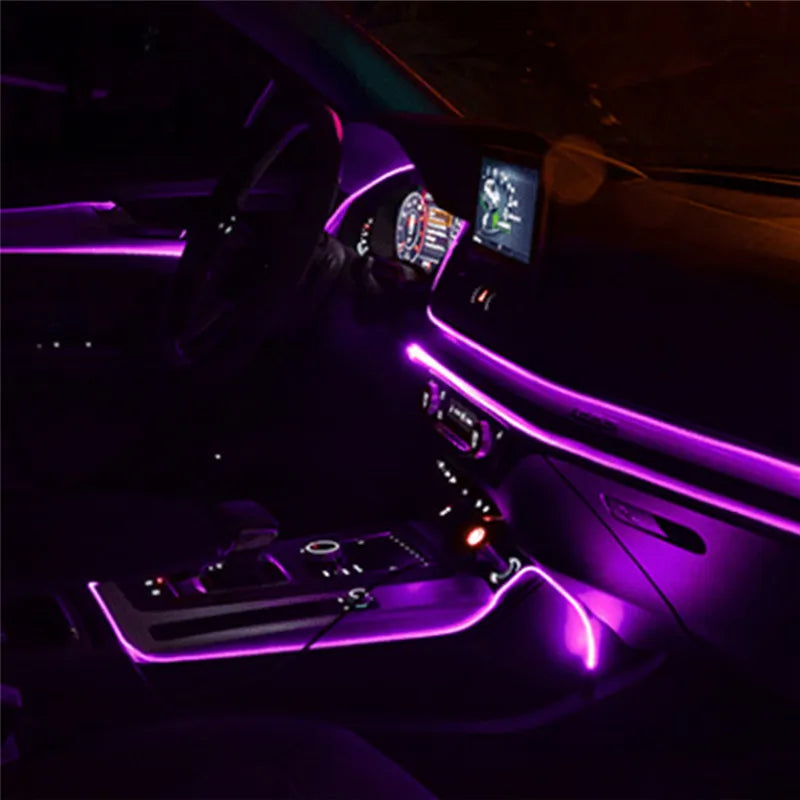 2m Car Interior LED Cold Light Stickers For Mercedes Benz W201 A Class GLA W176 CLK W209 W202 W220 W204 W203 W210 W211 W222 X204