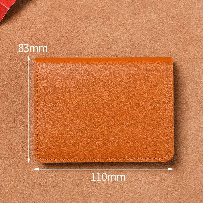 Classic Designer PU Leather Small Wallet for Men Short Simple Women's Purse Fashion Ultra Thin Credit Card Bag Coin Purse