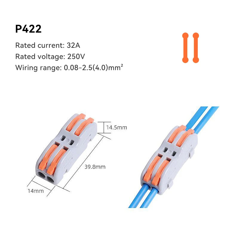 1/5/10 PCS 1 in Multiple Out Fast Electrical Connectors Universal Compact Splitter Wiring Cable Connector Push-in Terminal Block