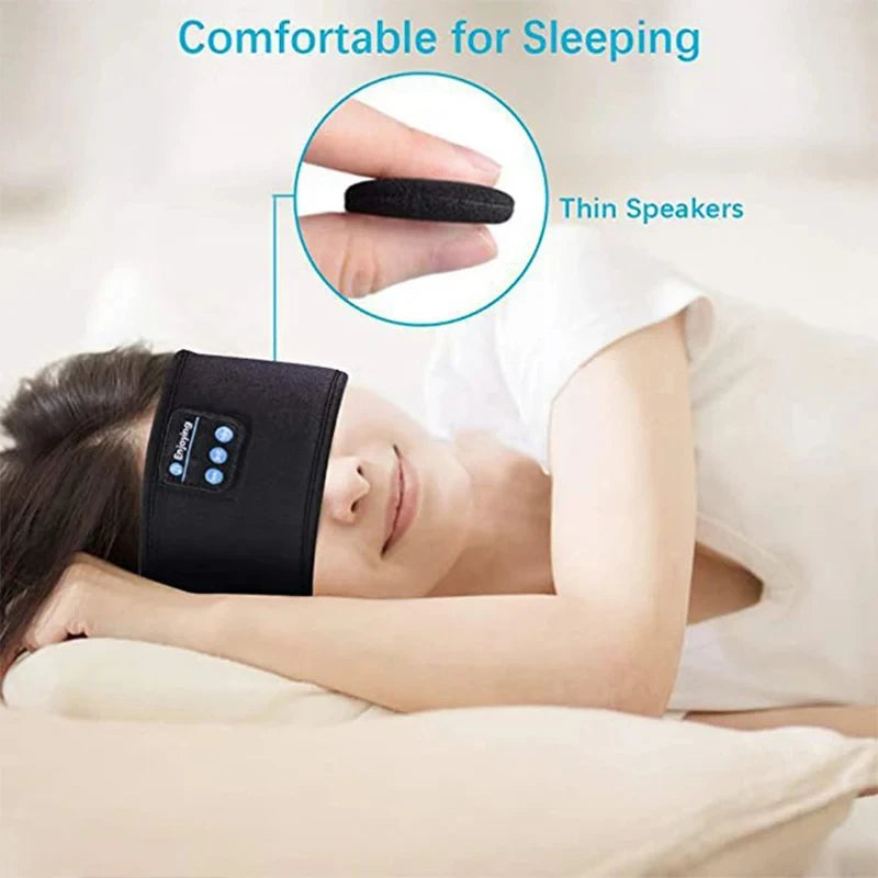 Bluetooth Earphones Sports Sleeping Head Band Elastic Wireless Headphone Eye Mask Wireless Bluetooth Headset Head Band