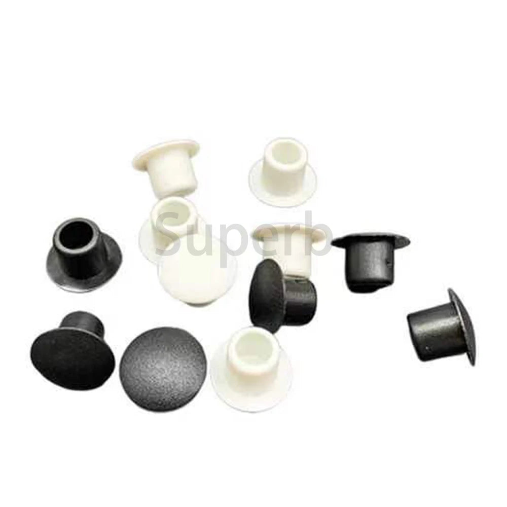 5/10/20Pcs PVC Soft Rubber Hole Plug 9mm 10mm11mm White/Black Dust Waterproof Cap Round Pipe Sealing Plugs Hardware Screw Covers