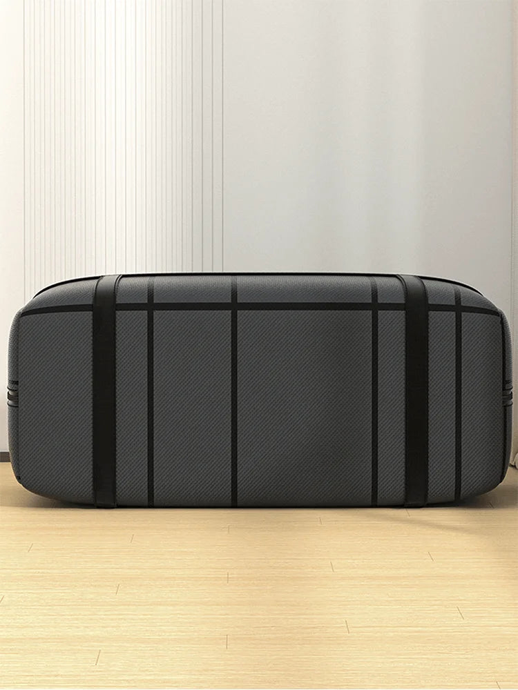 1PC Large Capacity and Super Load-bearing Black Composite Material Storage Bag, Dustproof and Moisture-proof with Zipper