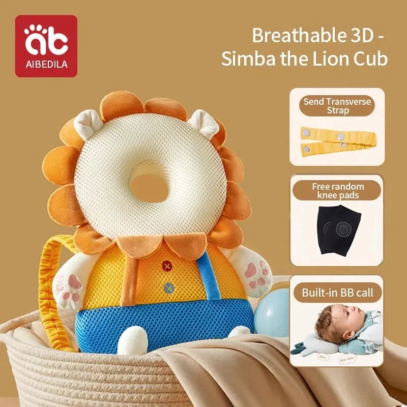 AIBEDILA Newborn Baby Things Mother Kids Items for Babies 1-3T Toddler Baby Head Protector Cartoon Security Baby Pillows AB268