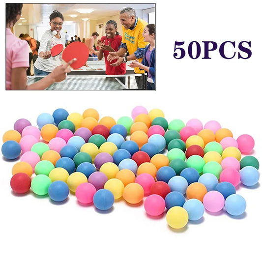 10/25/50Pcs Colored Pong Balls 40mm Entertainment Table Tennis Balls