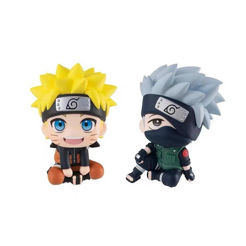 9cm Naruto Anime Figure Naruto Kakashi Action Figure Q Version Kawaii Sasuke Itachi Figurine Car Decoration Collection Model Toy