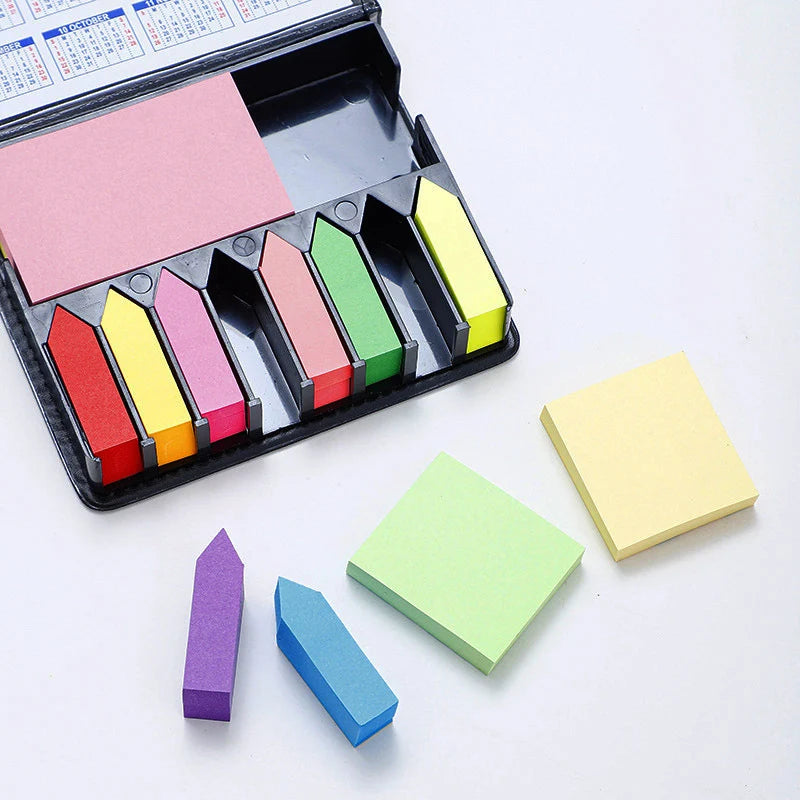 1 Set of Colorful Convenience Stickers Organization Multi-Color Stickers Set Leather Packaging Box Calendar 2024 and More