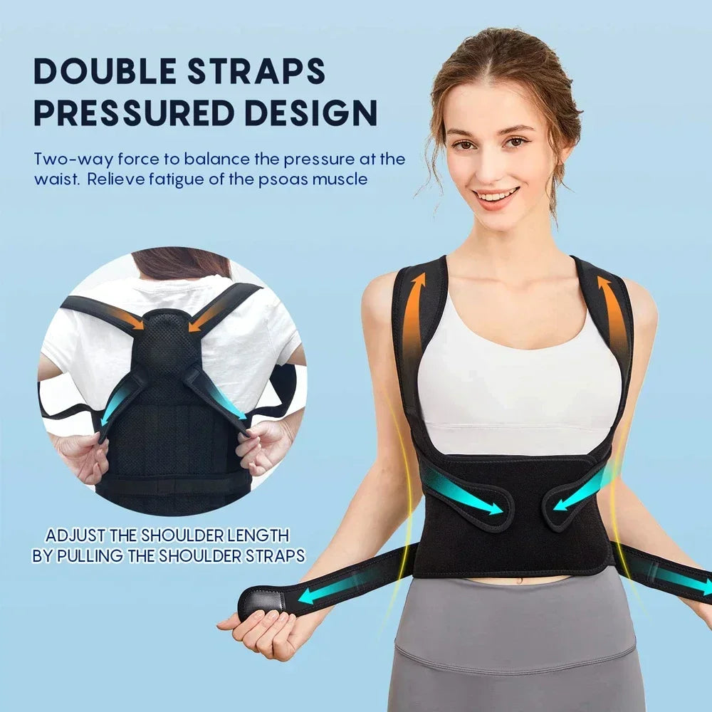 Back Brace Posture Corrector for Women & Men, Back Straightener Posture Corrector, Scoliosis and Hunchback Correction,Back Pain