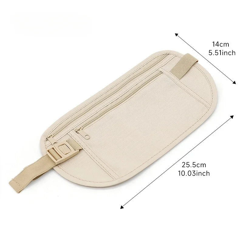 1pcWaterproof Anti-theft Invisible Running Waist Bag Multi-functional Ultra-thin Travel Cell Phone Bag For Men Women Cycling Bag