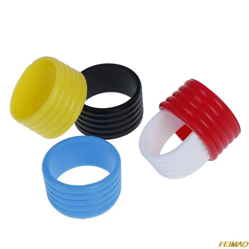 4 Pcs Silicone Tennis Racket Grip Ring Handle Closure Rubber