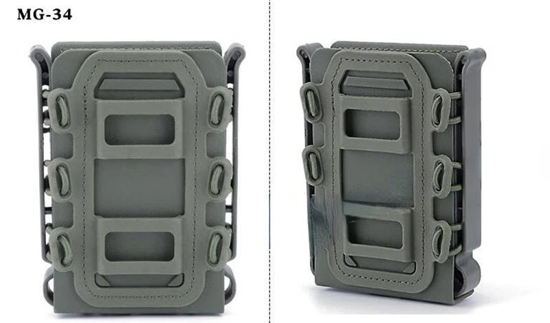 5.56 Magazine Pouch Carrier Fast Mag Flexible Molle for AK 74/47 AR M4 5.56/7.62 Mag Pouch Rifle Pistol Magazine Holder