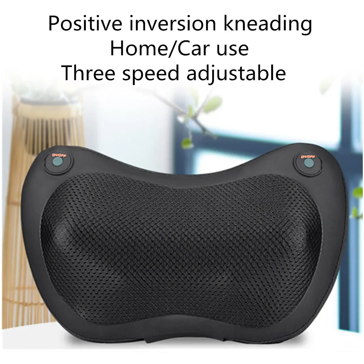 4-Heads Shiatsu Massage Pillow 3 speed Electric Head Relax Infrared Heating Shoulder Back Neck Cervical Massager for Car Home