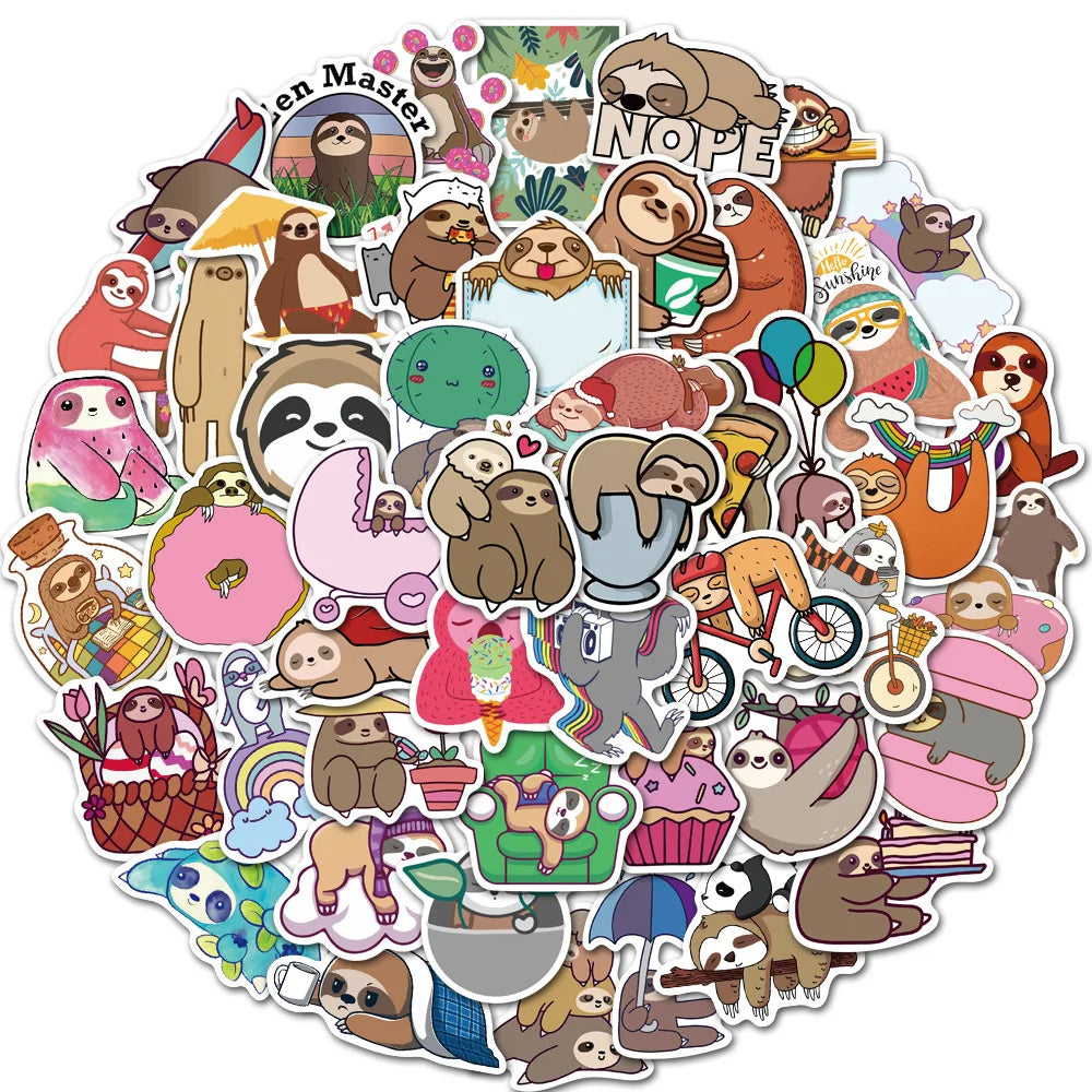 50pcs Stickers Cute Cinnamoroll Kuromi My Melody Sticker For Laptop Phone Case Girls Sanrio My Melody Anime Stickers Kids Toys