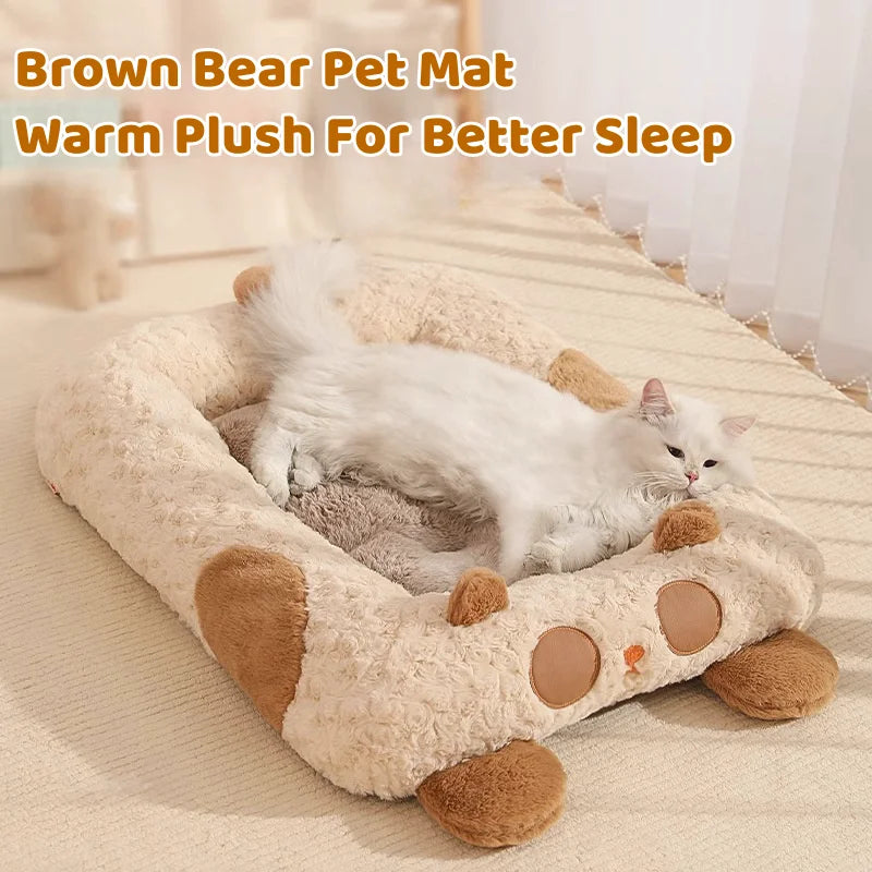 Cat Tunnel Bed for Cats Peekaboo Cat Cave Dual-Opening Cat Cave for Medium Large Cats Scratchable Donut Cat Bed Cat Donut Tunnel