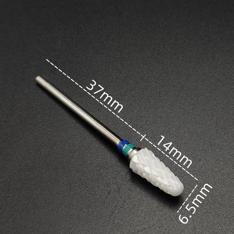 Ceramic Carbide Nail Drill Bit Rotate Burr Milling Nail Cutter Bits Electric Drill Machine For Manicure Pedicure Tools