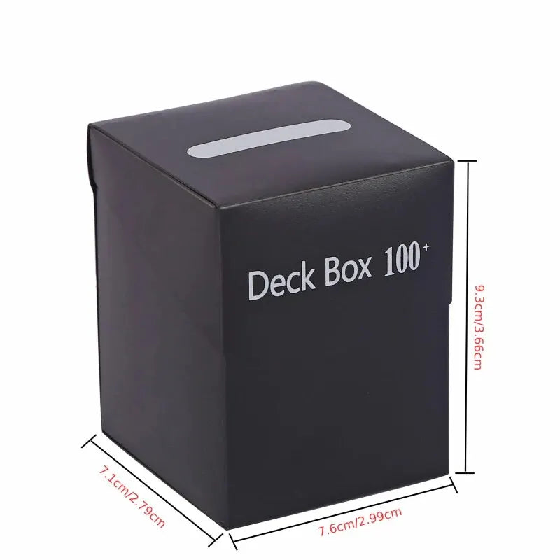 1 Box Game Trading Card Box, Solid Color Card Box, Card Holder Storage Box For Trading Cards, Sports And Games