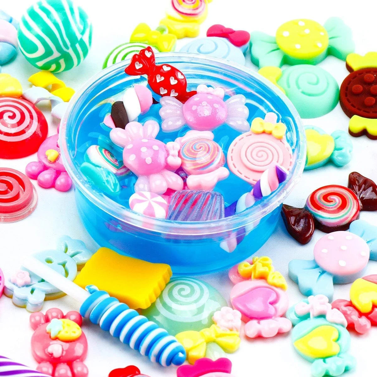 30pcs Random Candy Slime Charms Cute Set Mixed Resin Sweets Flatback Slime Making Supplies for DIY Craft Making and Ornamen DIY