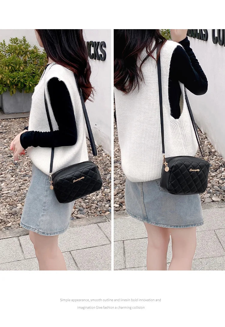 1PCS Spring Models Women's Versatile Crossbody Bag Simple Casual Large Capacity High Quality Sense of Shoulder Bag