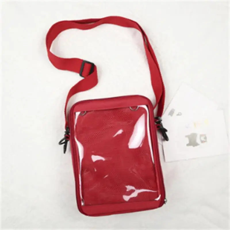 2024 Mini Crossbody Bags for Women Cute PVC transparent Small clear Ita Bag Black White women's Shoulder Purse for Phone