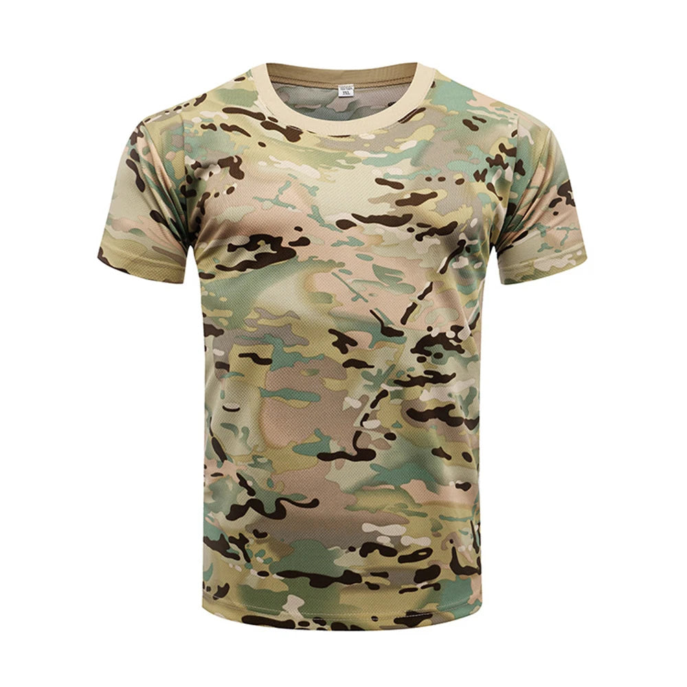 3D Camouflage T-Shirt Men Clothes Outdoor Fashion Casual O Neck Short Sleeve Summer Street Oversized Men Outdoor Sport T Shirts