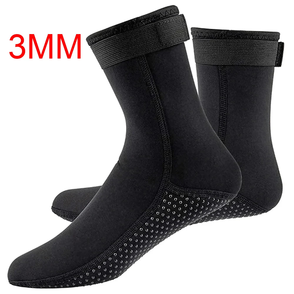 5mm Neoprene Socks 3mm Wetsuit Shoes Non-slip Surf Swimming Fins Socks Elasticity Beach Boots Warm Socks for Snorkeling Diving