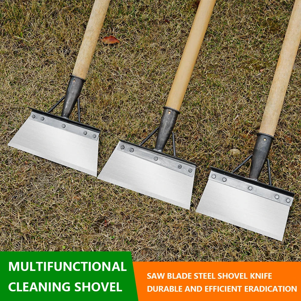 30cm Metal Weed Cleaning Shovel Stainless Steel Cleaning Shovel for Moss Multifunctional Outdoor Garden Shovel Farm Weeding Tool