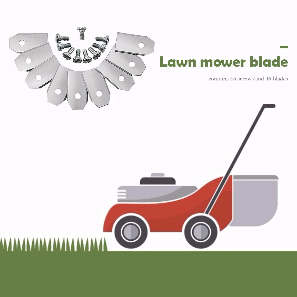 30PCS Trimmer Blade Lawn Mower Grass Replacement Trimmer Cutter Piece For Husqvarna Automower/Gardena Robotic 35*18*0.75mm