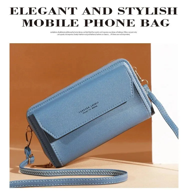 2023 New Crossbody Bag for Women Summer Small Market Simple One Shoulder Bag for Mobile Phone Double Layer Casual Small Body Bag