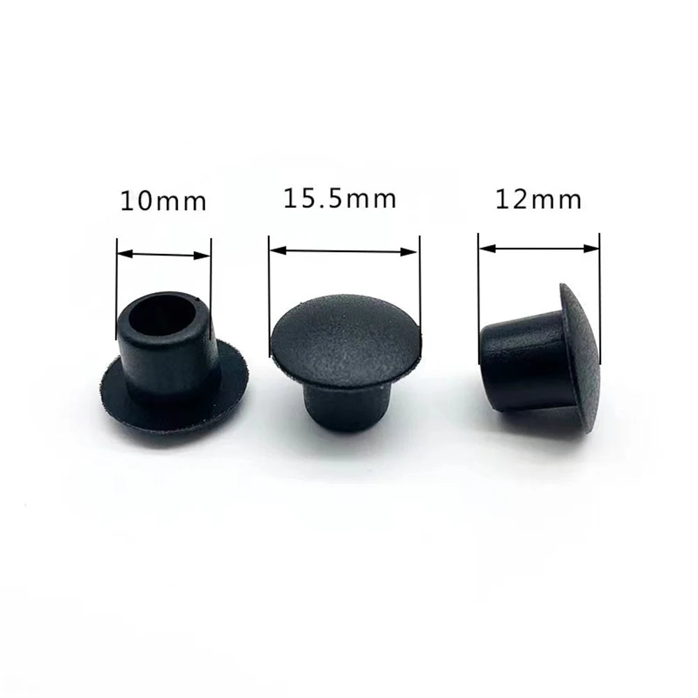 5/10/20Pcs PVC Soft Rubber Hole Plug 9mm 10mm11mm White/Black Dust Waterproof Cap Round Pipe Sealing Plugs Hardware Screw Covers