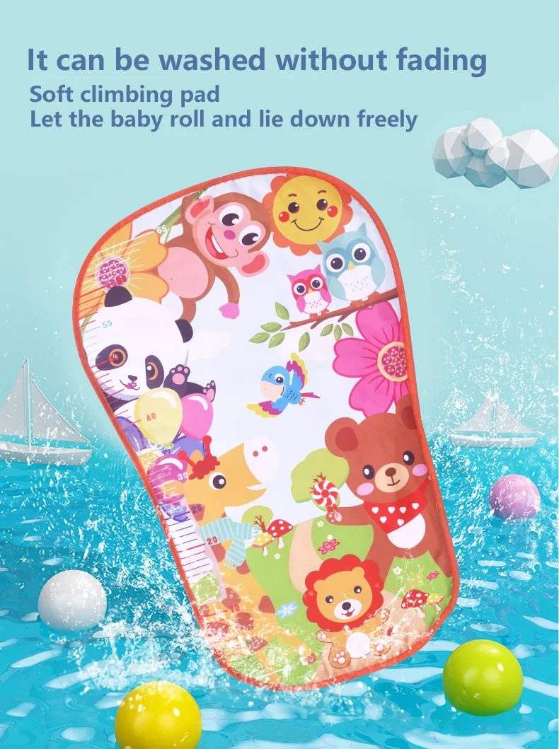 Baby toys Pedal Piano Toy Music Fitness Rack Newborn Fitness Equipment Game Mat Prone Time Activity Gymnastics Mat 0-1 Years Old