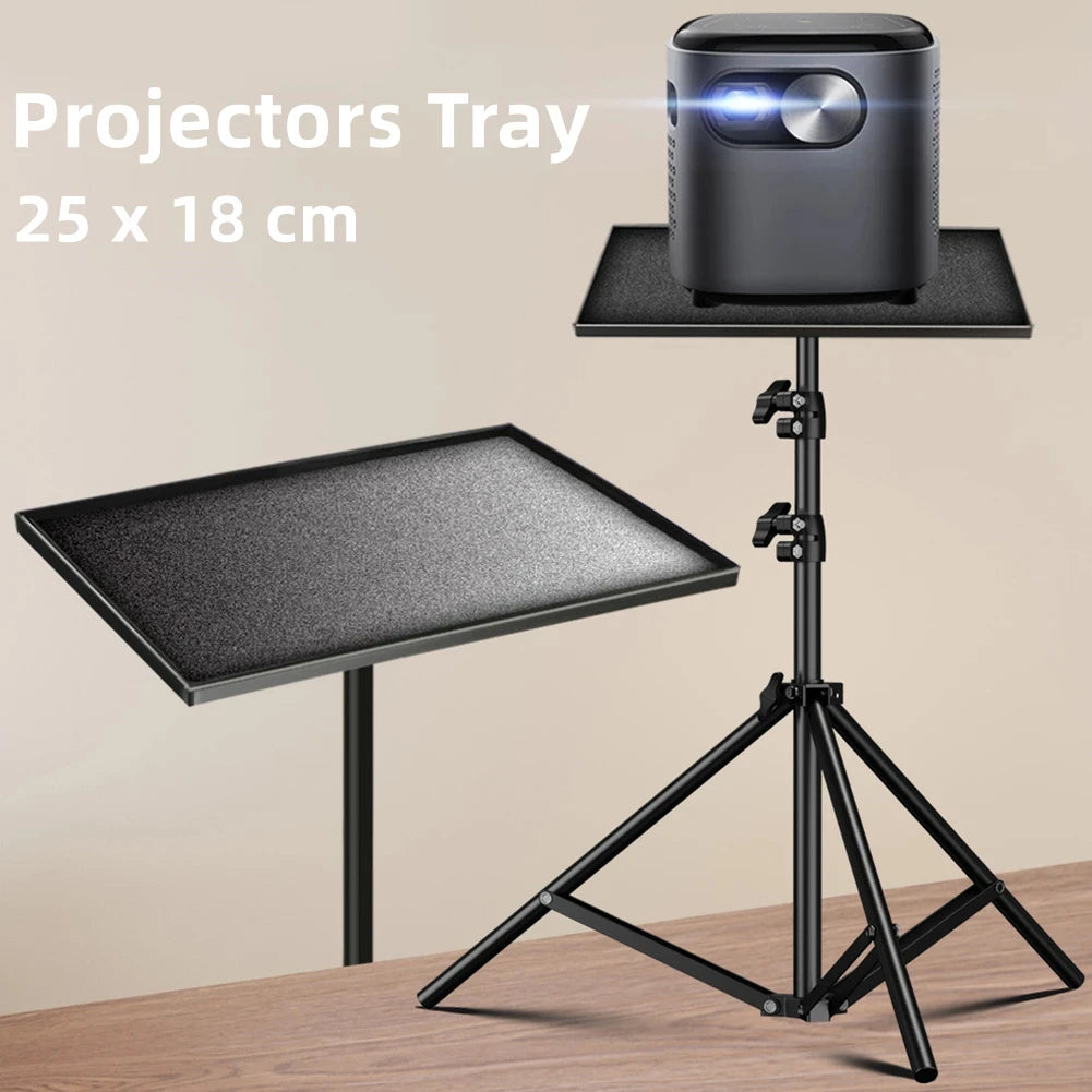 1pc Projectors Tray Tripod Stand Sound Card Projectors Tray Platform Holder Universal 1/4in Screw Adapter 25x18cm