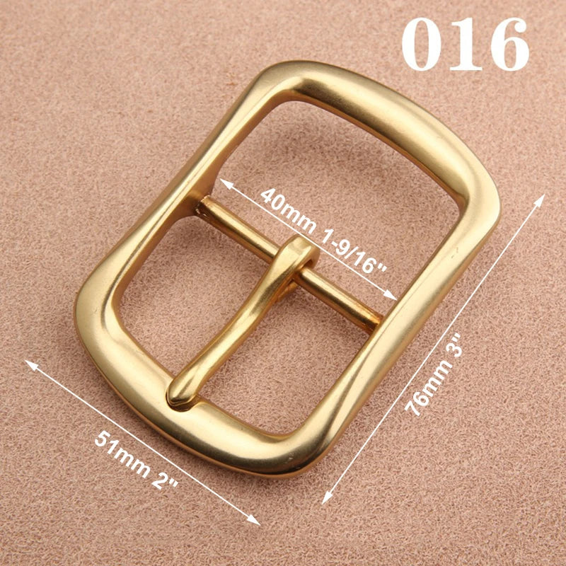 1pcs Solid  Brass 40mm Belt Buckle End Heel Bar Buckle Single Pin Heavy-duty for Leather Craft Strap Webbing Dog Collar Quality