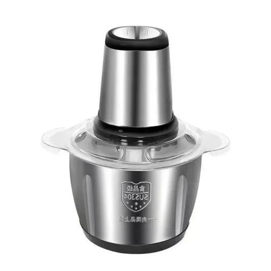 2 Speed Stainless steel Electric Chopper Meat Grinder Mincer Food Processor Slicer Meat Cutter  Food Chopper Electric