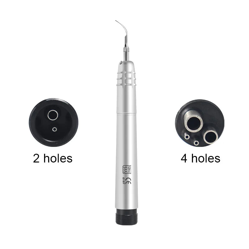 2Holes/4 Holes Dental Ultrasonic Air Scaler Handpiece 3 Tips Air Scaling Polishin Tools Teeth Whitening Cleaner