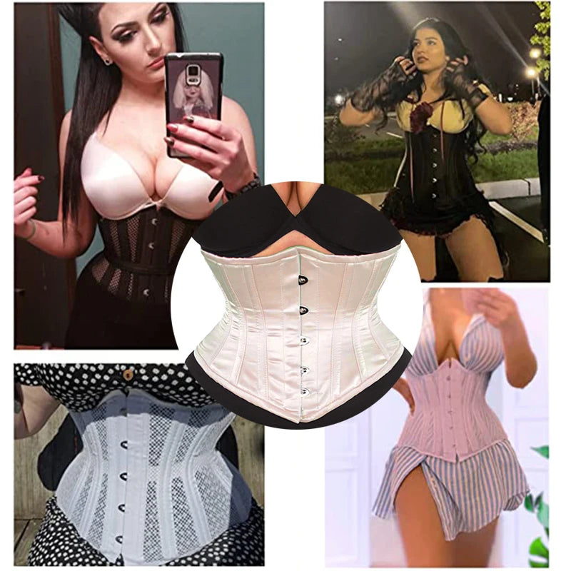 6XL Sexy Corselet Slimming Waist Cincher Women Dress Strap Underbust Corset Bustier Gothic Waist Trainer XXS Body Shaper Girdles