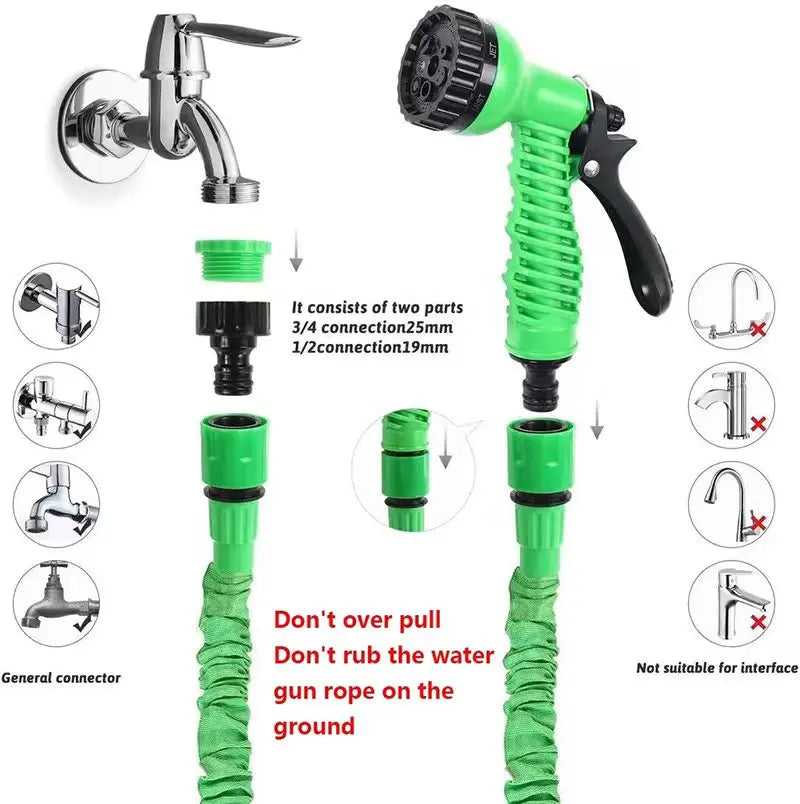 2024New, High-Pressure Expandable Magic Hose, Car Wash Pipe, Home Garden Watering Hose, Multi-Function, Gardening Cleaning,